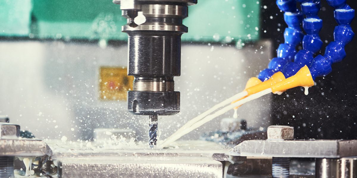 water jets being used in cnc machining
