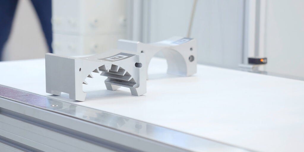 Manufacturing parts for engine. Media. Details production line. High-tech precision parts forming